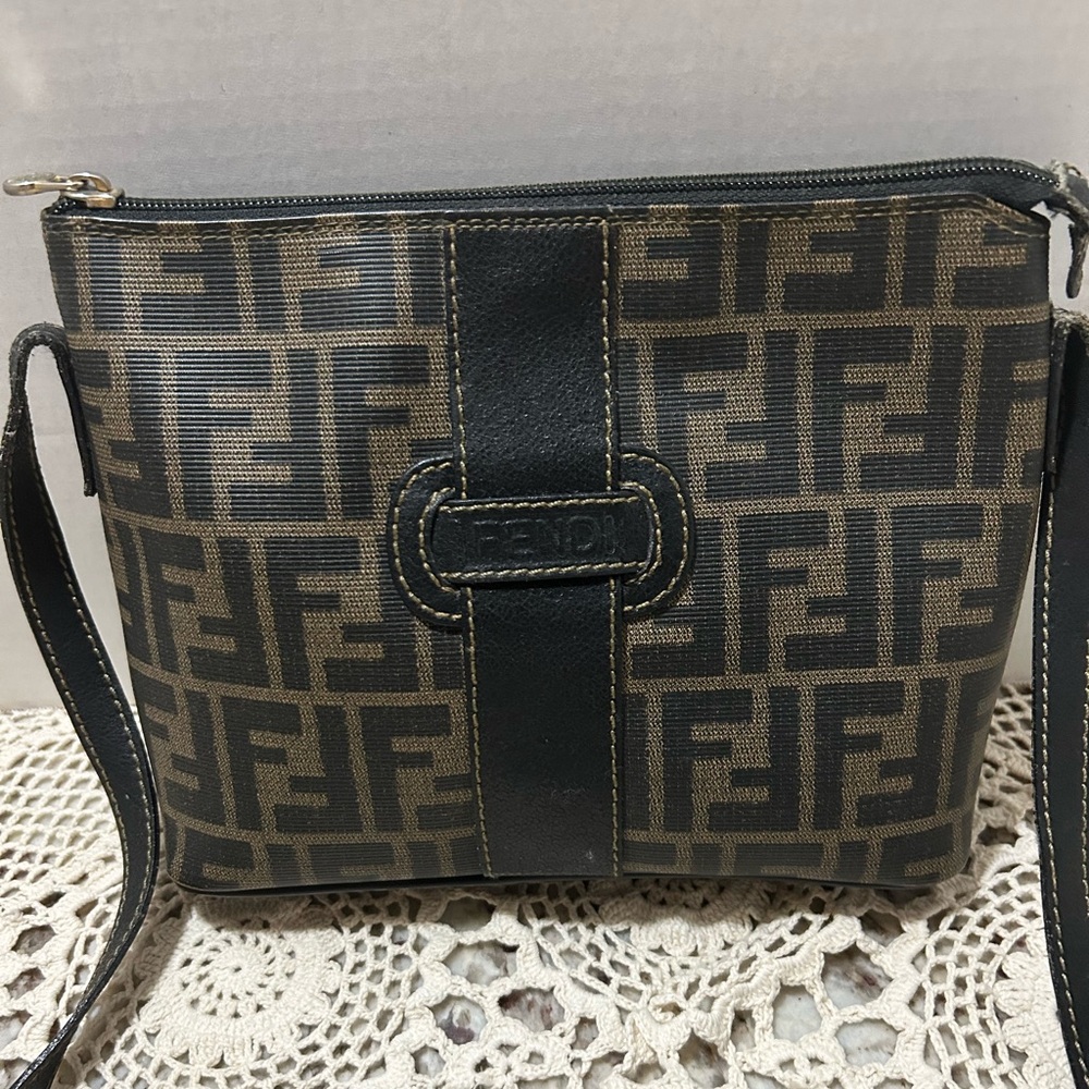 Fendi Black Leather Strap